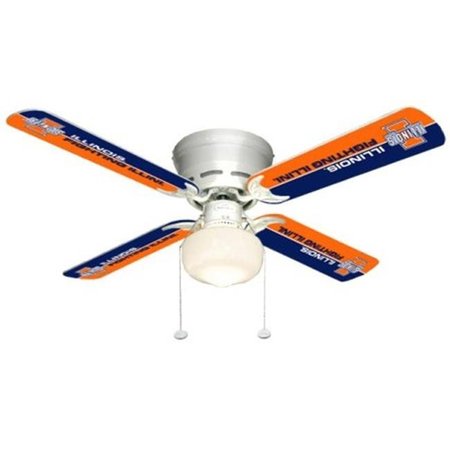 CEILING FAN DESIGNERS Ceiling Fan Designers 7999-ILL New NCAA ILLINOIS FIGHTING ILLINI 42 in. Ceiling Fan 7999-ILL